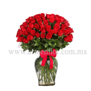 Arreglo de 100 rosas rojas