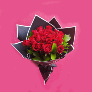 Ramo de 24 rosas rojas