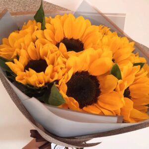 Ramo de 10 minigirasoles
